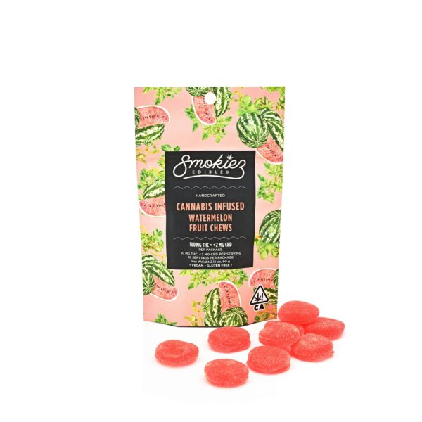 WATERMELON HYBRID SMOKIEZ GUMMIES 100MG (10 PACK – 10MG EACH PIECE) B1G1