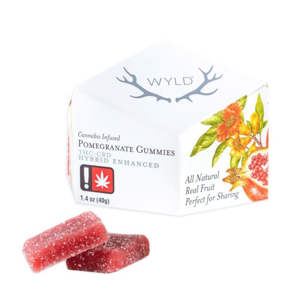 100MG POMEGRANATE HYBRID WYLD GUMMIES