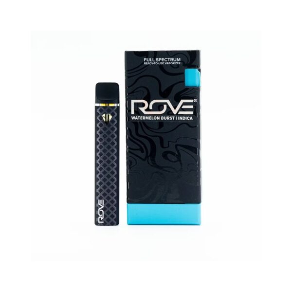 0.85G WATERMELON BURST 91% THC INDICA MELTED DIAMONDS CARTRIDGE & REUSEABLE BATTERY FULL SPECTRUM ROVE
