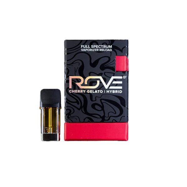 .85G CHERRY GELATO 89.2%% THC HYBRID MELTED DIAMONDS FULL SPECTRUM POD ROVE